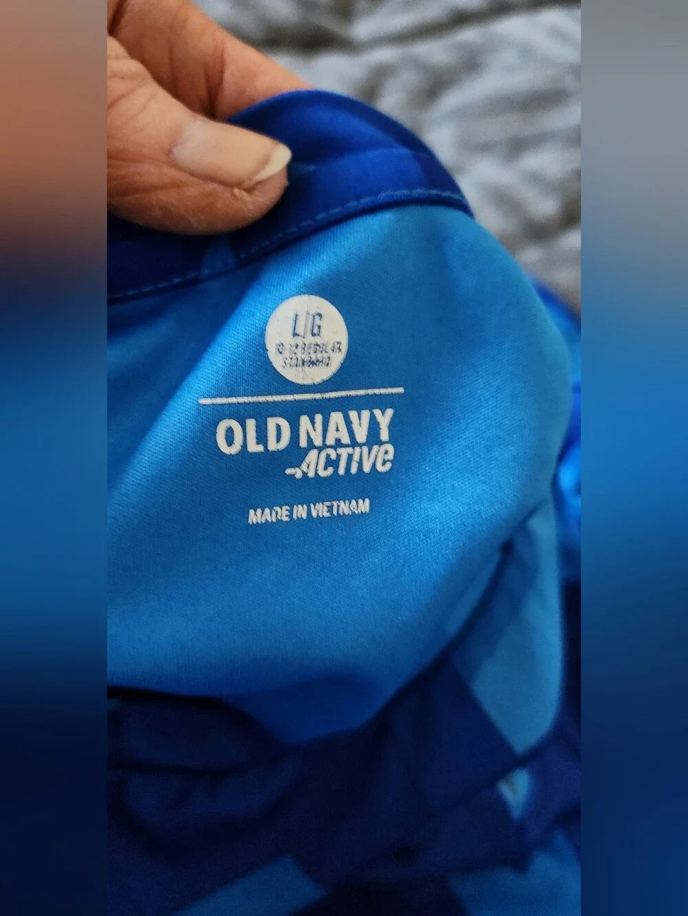 Old Navy Blue Camo Short Sleeve Tee